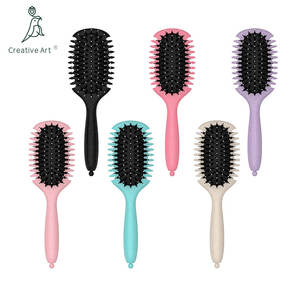 Private Label Eco Friendly Curl Defining <strong>Brush</strong> Curly Hair <strong>Brush</strong> Boar Bristle Styling Hairbrush For Detangling - Product Image 6