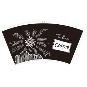 Ventilateur de gobelets en papier jetables pour café chaud et boissons froides, en matière première papier - Product Image 2