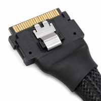 Câble interne haute vitesse SlimSAS 8I SFF 8654 vers SFF 8654 pour serveur, 24 Gbit/s PCIe Gen4 pour carte RAID NVMe SSD et backplane