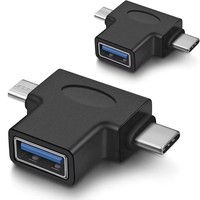 Adaptateur OTG Xput Micro USB Type C USB-C 3.1 Mâle vers USB 3.0 Femelle Convertisseur Hub de Charge pour Ordinateur Portable
