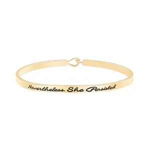 Thép Không Gỉ Báo Giá Inspirational Khắc Khắc Cuff Bangles