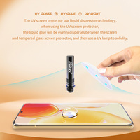 Verre trempé incurvé 3D traité aux UV pour la protection des téléphones mobiles, couverture complète, dureté 9H
