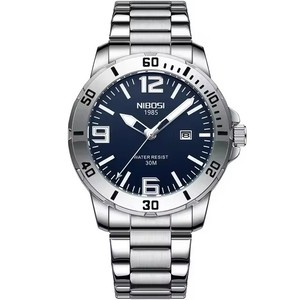 กําหนดโลโก้ของคุณเอง <span class=keywords><strong>1985</strong></span> <span class=keywords><strong>Nibosi</strong></span> 2589 นาฬิกาควอทซ์ธุรกิจ Hommes Montre Reloj นาฬิกานาฬิกาแฟชั่นส่องสว่างโครโนกราฟสําหรับชาย - Product Image 5