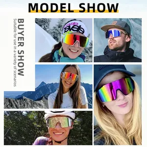 Lunettes de soleil de cyclisme Ouluo Anti-buée Protection UV400 Matériel PC Unisexe Sports Extérieur VTT Lunettes de vélo - Product Image 5