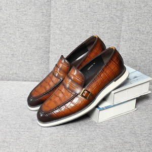 Fashion formal business casual style wedding lace-up men's genuine leather new large size <b>shoes</b> - Product Image 2