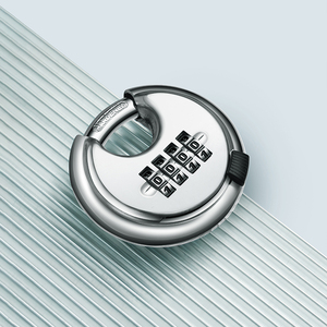 Cứng 201 thép không gỉ vòng kết hợp khóa resettable thời tiết Keyless 4 chữ số đĩa ổ khóa - Product Image 5
