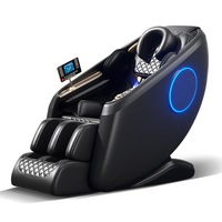 Fauteuil de massage complet RENOVACARE PRMC-F06 8D en pierre de jade, double moteur, longue voie de massage, gravité zéro, airbag, rouleau pour les pieds, commande intelligente