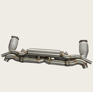 Accessori Auto di Qualità: Sistema di Scarico Doppio in Acciaio Inox con Valvola a Vuoto e Silenziatore per <span class=keywords><strong>Porsche</strong></span> 991.2 <span class=keywords><strong>Turbo</strong></span> <span class=keywords><strong>S</strong></span> 3.8T - Product Image 1
