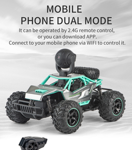 Voiture télécommandée à grande vitesse à l'échelle 1:14, <span class=keywords><strong>télécommande</strong></span> 2,4G, portée de 50 m, transmission vidéo HD 720P, support de caméra fixe, utilisation en extérieur - Product Image 6
