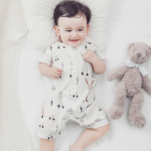 Ropa de Verano para Bebés Recién Nacidos, Mono de Fibra de Bambú, Ropa de Manga Corta para Niños Pequeños, Pijama para Niñas, Body, OEM ODM - Product Image 6