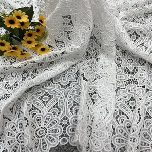DF1001 customized color embroidery lace fabric dress French lace for women's wedding