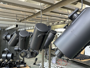 Silencieux d'échappement universel de 38 mm d'entrée, petit silencieux diesel robuste pour camions légers, pick-up et mini-fourgonnettes - Product Image 5