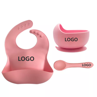 Ensemble d'assiettes en silicone en forme d'écureuil pour bébé, qualité alimentaire, sans BPA, anti-fuite, écologiques, compatibles micro-ondes, pour repas des enfants