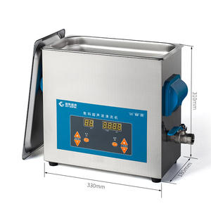 เครื่องทำความสะอาดอัลตราโซนิกดิจิตอลขนาดใหญ่ 6 ลิตร พร้อมระบบทำความร้อนและตั้งเวลา รวมตะกร้าทำความสะอาด สภาพใหม่ ขจัดคราบไขมัน - Product Image 1