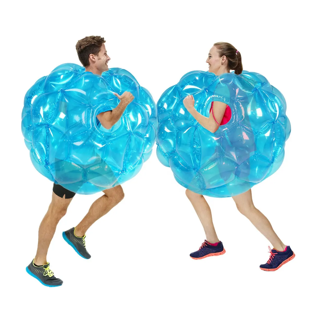 Ballon gonflable géant de 1.5m/5ft de diamètre ballons de football à bulles pour adultes et enfants