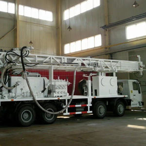 เครื่องเจาะแบบติดตั้งบนรถบรรทุกขนาด 1000 เมตร ยอดนิยม พร้อมแท่นหมุนสำหรับงานเจาะ ใช้สำหรับงานฐานรากอาคาร ขับเคลื่อนด้วยเครื่องยนต์ดีเซล มีจำหน่าย - Product Image 3