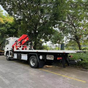 Camion grue monté sur camion Shacman 6 10 12 pneus RHD LHD, véhicule de transport léger 4x2, tracteur avec grue pliante 8x4, grue articulée - Product Image 1