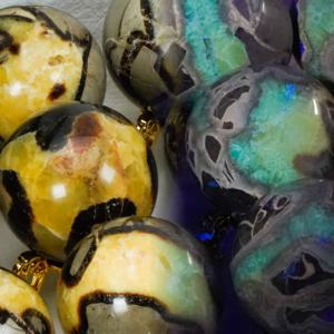 Grande sphère de cristal septarienne Pierres de guérison en cristal naturel Feng Shui Sphère septarienne - Product Image 1