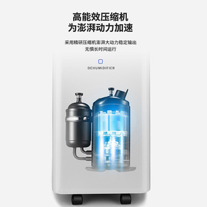 Déshumidificateur AUX, capacité 10L, réservoir d'eau 4L, contrôle automatique de l'humidistat, pour maison, chambre, sous-sol - Product Image 6