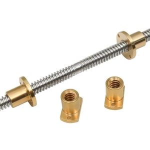 Vis à billes <span class=keywords><strong>filetée</strong></span> à droite et à gauche Oem T5 T6 T8 T10 T12 T16 T25 T22 T30 T40 vis trapézoïdale en acier inoxydable vis-mère - Product Image 1