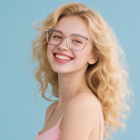 Montures de lunettes classiques transparentes TR90 anti-lumière bleue à monture complète pour femmes, adaptées à toutes les formes de visage, pour adultes, usage quotidien avec charnière à ressort