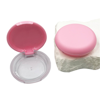 Vente en gros de boîtes à poudre compactes vides de 10 g, forme ronde, boîte à poudre pour fard à joues et fard à paupières, conteneur pour emballage cosmétique, logo personnalisé