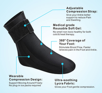 Attelle de cheville réutilisable pour blessures - Thérapie par compression froide
