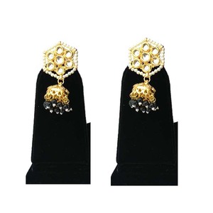Luxury Inspired Drop Earrings with Bead Embellishment and Durable Alloy Base for Wedding and Party Wear - Product Image 1