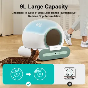 OEM Nouveau Contrôle APP Intelligent Automatique Autonettoyant Bac à Litière Détachable Tonepie Ti + 65L Smart Cat Toilette