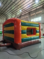 Nouveau design Château gonflable de jungle pour enfants avec toboggan et souffleur, capacité 1000 kg, garantie 2-3 ans, tout inclus