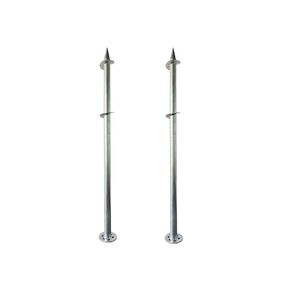 Anclaje de tierra de pilas de tornillo de tierra de pila multihélice de acero galvanizado para sistema de montaje solar y ancla de poste de casa de madera - Product Image 4