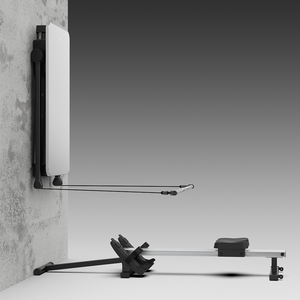 SPlan Rameur de fitness intelligent pliable pour usage intérieur, à assise, à charge libre, avec barre en T et banc intelligent - Product Image 2
