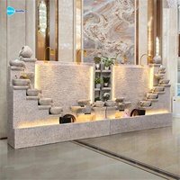 Fontaine à cascade rétro très vendue pour la décoration de cour, de jardin, de maison et de villa, cadeau de pendaison de crémaillère