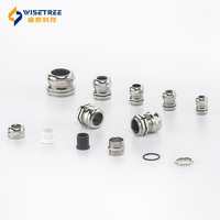 Presse-étoupe métallique en laiton, étanche IP68, connecteur de câble fileté M12 M20 PG9 NPT