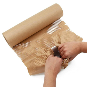 Kraft Honeycomb Craft Paper Eco-Friendly Shockproof Anti-Rust Cushioning Wrapping For Cosmetic Packaging