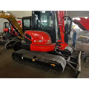 حفارة قوية مستعملة من Kubota موديل KX161 حفارة صغيرة 6 طن مع دلو كبير KX155 KX185