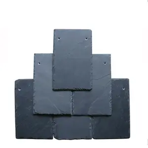 Natural Black Mustang Slate Roofing Tiles For Exterior Roof