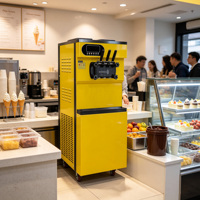 Machine à crème glacée commerciale Shanyou avec panneau LCD, machine à yaourt glacé pour restaurant, snack-bar