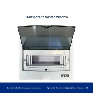Boîte de distribution de courant forte intensité Eotai ETA30, luxe, pour usage domestique, 20 circuits, multi-circuits, 400V, IP40 - Product Image 2