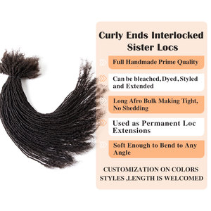 Extensiones <span class=keywords><strong>de</strong></span> Cabello Humano Originea Sister Locs <span class=keywords><strong>de</strong></span> 0.1cm, Cabello Natural para Trenzas <span class=keywords><strong>de</strong></span> Ganchillo, Venta al Por Mayor - Product Image 2