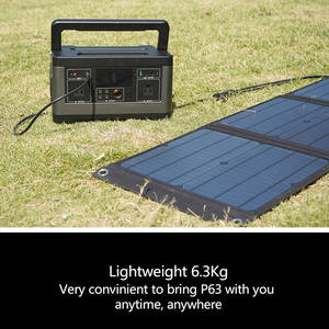 Generador Solar, Banco de Energía de Carga Rápida, Fuente de Energía de Emergencia, Panel Solar, Carga USB DC AC, Estación de Energía Portátil de 500W - Product Image 2