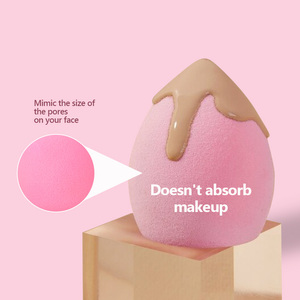 Laser Logo Nhiều Màu Vẻ Đẹp Cao Su Miễn Phí Mềm Chuyên Nghiệp Mỹ Phẩm Trang Điểm Miếng Bọt Biển Nền Tảng Tạo nên Bọt Biển - Product Image 6