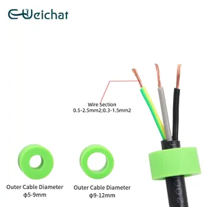 E-weichat สายเคเบิลไฟ LED พลาสติก PA66กันฝุ่นเชื่อมต่อ IP68กันน้ำ