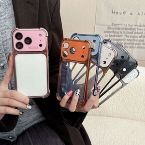 Custodia Protettiva Trasparente Elettroplaccata Antiurto <span class=keywords><strong>con</strong></span> Ampia Finestra per Fotocamera per <span class=keywords><strong>iPhone</strong></span> 16 Pro Max / 17 / 15 / 14 - Product Image 1