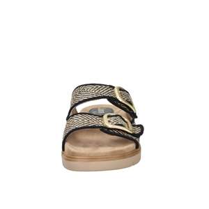 Pantoufles basses pour femmes Jana 8-27560-46 Noir Beige Talon de 2,5 cm Taille 42 Pour la maison - Product Image 3