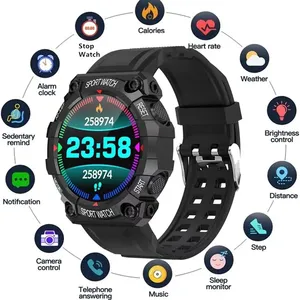 FD68 Nuevo Reloj Inteligente para Hombre y Mujer con Pantalla Táctil AMOLED, Gel de Sílice, Monitor de Actividad Física, Reloj Deportivo Conectado, iOS y <span class=keywords><strong>Android</strong></span> - Product Image 2