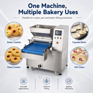 Machine à garnir les gâteaux mochi à haute efficacité, équipement de garnissage de pâtisserie, utilisation industrielle en boulangerie - Product Image 4