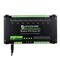 Módulo de relé Waveshare Industrial Modbus RTU de 8 canales (D) con entrada digital y RS485, Protocolo Modbus RTU, fuente de alimentación de 7 ~ 36V