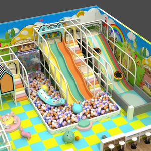 Diseño Personalizado Gratuito, Área de Juegos Interior para Niños, Centro de Juegos Interior, Equipo de Juegos Interior para Niños con Tobogán y Piscina de Pelotas - Product Image 1