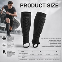 Nouveauté : Manchon de protection respirant et antidérapant pour protège-tibias de football avec protection de la cheville